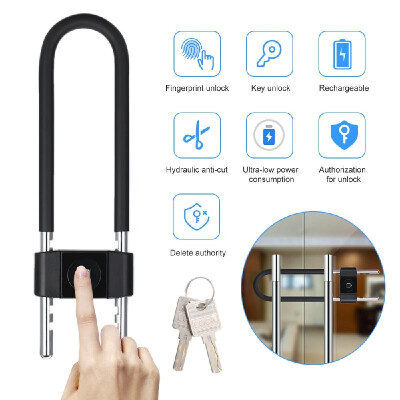 

Fingerprint Padlock U-shaped Bicycle Office Door Intelligent Lock