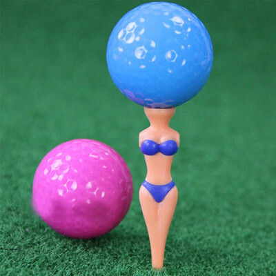 

5pcsset Golf Ball Tee Holder Bikini Model Plastic Standing Nail Outdoor Golfer Training Aids Accessories