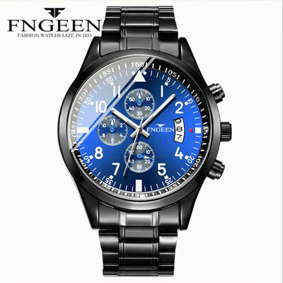 

Stainless Steel Luxury Men Fashion Military Army Analog Sport Quartz Wrist Watch