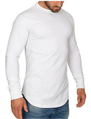 

Mens Slim Fit O Neck Long Sleeve Muscle Tee T-shirt Basic Casual Tops Blouse