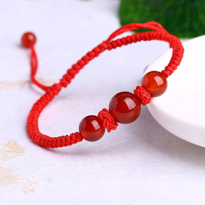 

The birth year red rope couple bracelets national wind jewelry