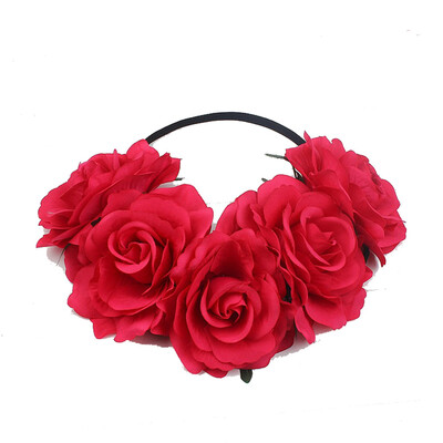 

〖Follure〗Fashion Women Girls Flower Head Hollow Elastic Hair Band Headband Wedding Party