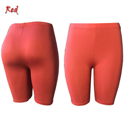 

WOMEN BASIC SOLID STRETCH BIKER SHORTS YOGA GYM COTTON LEGGINGS KNEE LENGTH