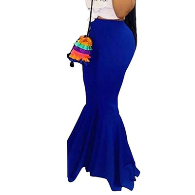 

Tailored Women Casual Pants Solid Color High Waisted Slim Fit Wide Leg Flare Pants