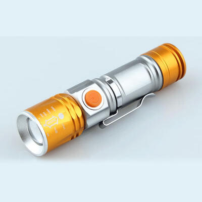 

Multifunctional Mini-bicycle Lamp USB Plug Charging LED Aluminum Alloy High-light Flashlight