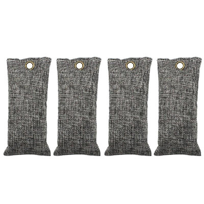 

4 Pack Air Purifying Bag Charcoal Bag Odor Eliminator Fragrance Free Odor Absorber Captures&Eliminates Odors 75g