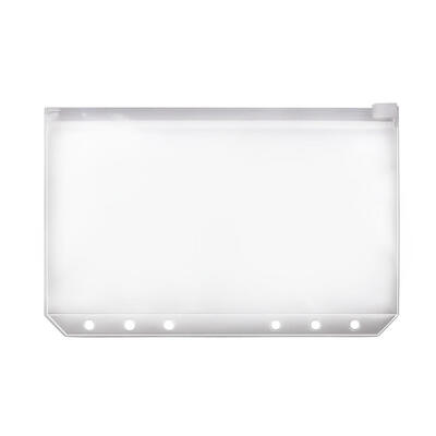

PVC A5 A6 A7 Zipper Bag Card Bills Bags Loose Leaf Storage Holder Pockets