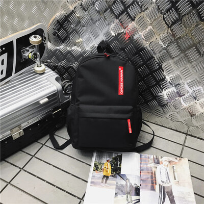 

Bi-shoulder bag male couple crash color printed backpack schoolboy bag ins super fire backpack personality leisure trip