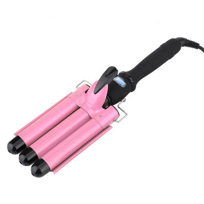 

Greensen 25mm Professional Three Barrels Hair Curler Digital Display Ceramic Curling Iron Hairstyle Tool