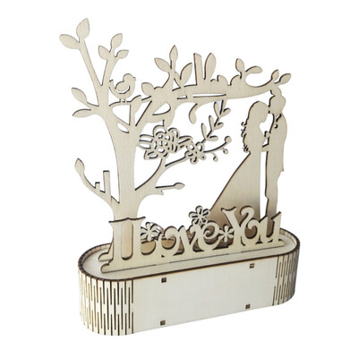 

LED Wedding Sign Chocolate Tree Drawer Cabinet Display Stand Wooden DIY Jewelry Party Decoration Festival Ornament Gifts