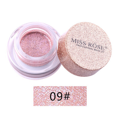 

MISS ROSE Eye Shadow Powder Shiny Smoky Eyeshadow Bling High Gloss Face Glow Powder