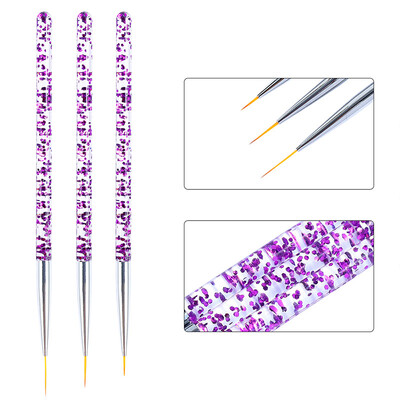 

Toponeto Rhinestone Crystal Nail Art Brush Pen Silicone Head Carving Dotting Tools