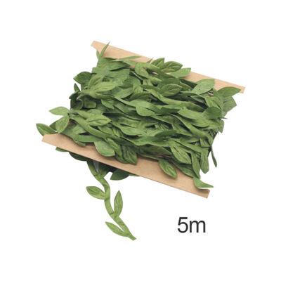 

5M Wedding Party DIY Garland Decoration Green Leaf Rattan Simulation Wreath Leaves Rattan Wreath Wedding Background Decoration