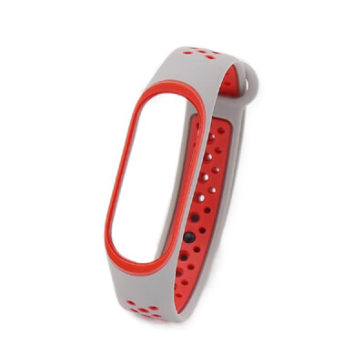 

Replacement Wrist Strap for Xiao-Mi Band 34 Universal Silicone Duotone Wrist Straps BlueWhite