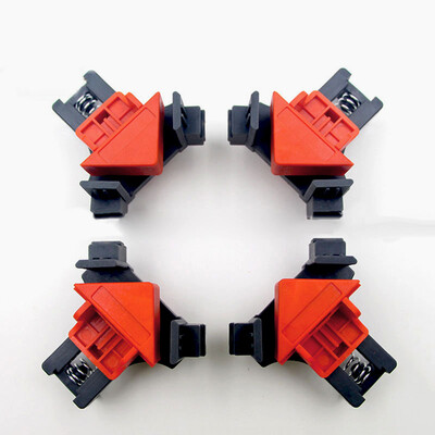 

4 90 Degree Right Angle Clip Clamps Corner Holder Woodworking Hand Tool Pack