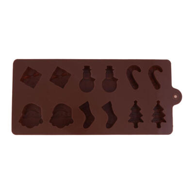 

Christmas Silicone Cake Cookie Mold DIY Fondant Chocolate Baking Tool