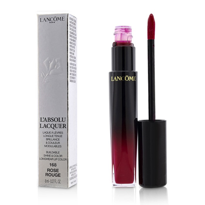 

LANCOME - LAbsolu Lacquer Buildable Shine & Color Longwear Lip Color - 168 Rose Rouge 8ml027oz