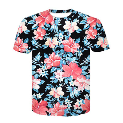 

Toponeto Fashion Mens 3D Printing Creative Round Neck Casual Short Shirts Top Blouse