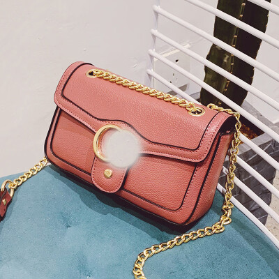 

Womens bag 2019 new bag female PU leather Korean fashion womens bag slung cool shoulder bag
