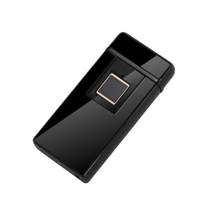 

True Fingerprint Identification Lighter USB Double Arc Electric Lighter Windproof Flameless Cigarette Lighters As Gift