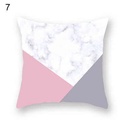 

Color Block Pineapple Pillow Case Cushion Cover Sofa Bed Car Cafe Office Decor