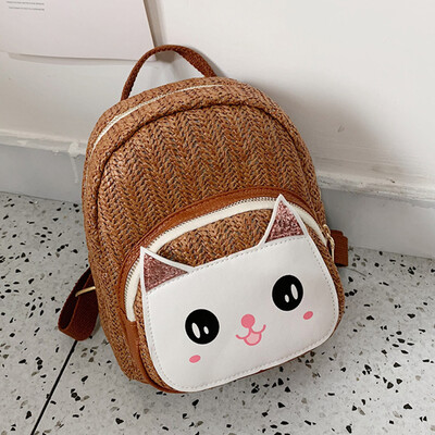 

Tailored Fashion Parent-Child Outdoor Woven Cat Shoulder Bag Messenger Bag Backpack