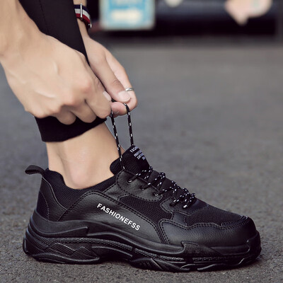 

2019 new mens shoes summer breathable Korean version of the trend of sports&leisure shoes students running shoes wild old shoes men