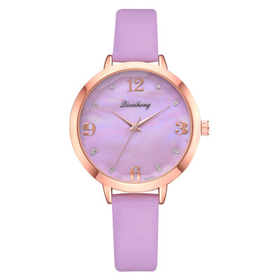 

Drilled digital scale time watch noble female gift watch