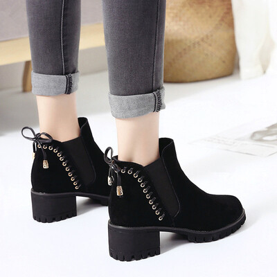 

Martins Boots Slender Shoes Mid-heel Boots Fair Shoes