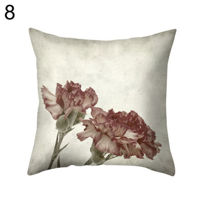 

Vintage Flower Square Throw Pillow Protector Case Cushion Cover Bedding Articles