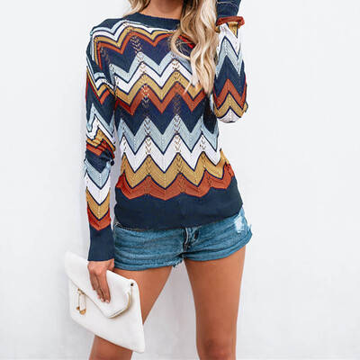 

〖Follure〗New Womens Autumn&Winter Casual Stripe Knitted Pullover Sweater