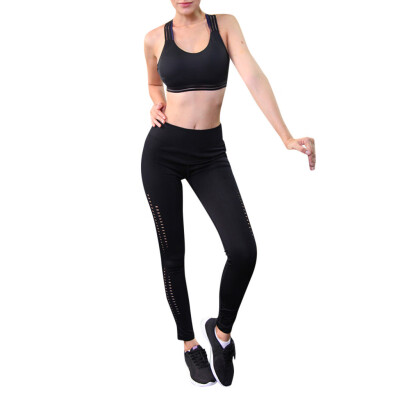 

Starmoon Women Seamless Solid Yoga Sports Tight Pants Hips High Waist Thread Pant