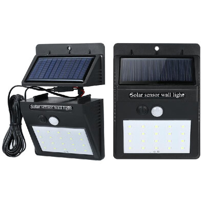 

LED Separable Solar Powered PIR Motion Sensor Wall Dim Light 3-Modes 20LEDs Outdoor Waterproof Energy Saving Yard Path Home Garden