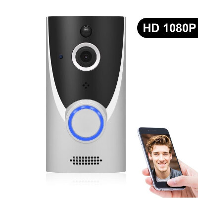 

Smart Home WiFi Video Doorbell 1080P HD Security Camera with Two-Way Audio 166-Degree Wide Angle Lens Night Vision PIR Motion Dete