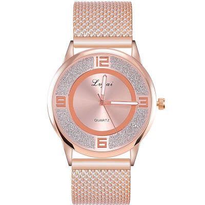 

2019 Hot Flash Watch Relogio Feminino Rose Gold Minimalist Mesh Band Quartz Wristwatch Women Female Luxury Scrub Watches