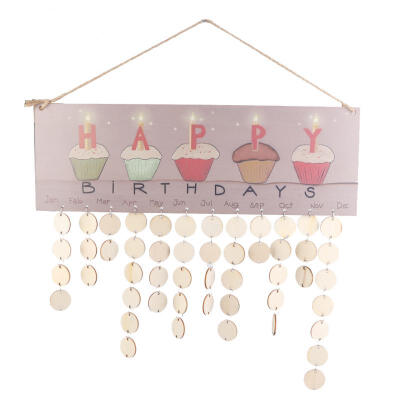 

Greensen Birthday Memorandum Reminder Hanging DIY Calendar Board Home Decoration