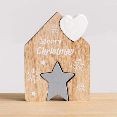 

〖Follure〗Christmas Wooden Desktop Decoration Home Party Ornaments Building Blocks Gifts