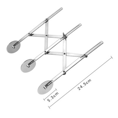 

Toponeto New Stainless Steel Pastry Nonstick Pizza Cutter Wheel Slicer Grip