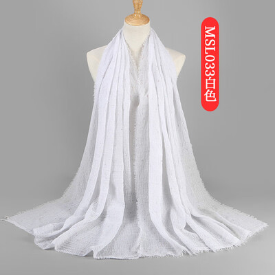 

Spring&summer new color cotton&linen scarf female literary Japanese&Korean creative shawl national wind fold scarf MSL033