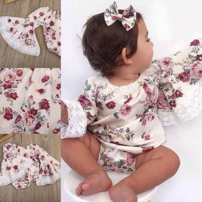 

Newborn Baby Boy Girl Floral Romper Bodysuit Jumpsuit Outfit Sunsuit Clothes lot