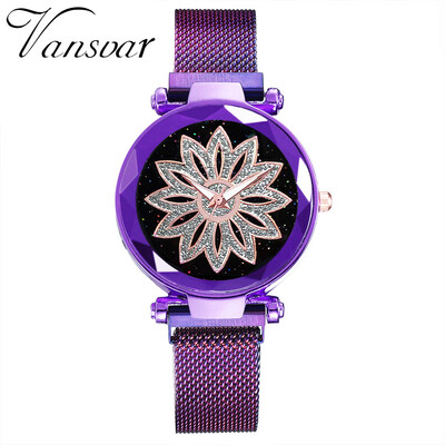 

RM Vansvar Fashion Starry Sky Good Luck Quartz Magnetic Buckle Belt Ladies Watch