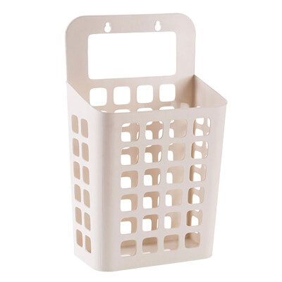 

Household Practical Hollow Out Suction Cup Hanging Type Plastic Dirty Clothes Storage Basket