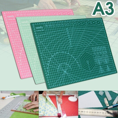 

450x300x25mm A3 Self Healing Cutting Mat Craft Double Sided Durable PVC Printed Grid Lines Leather Paper Board DIY