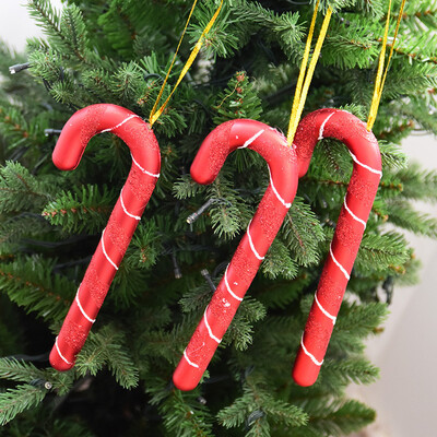 

〖Follure〗Festival Decoration Christmas Candy Cane Hanging Ornaments Xmas Tree Decor Gold