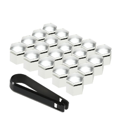 

20Pcs 19MM Silver Chrome Car Wheel Nut Caps Bolt Cover Fit for Vauxhall Opel