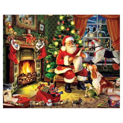 

〖Follure〗Christmas Diamond Rhinestone Pasted Embroidery Painting Cross Stitch Home Decor
