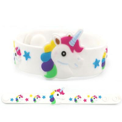 

Unicorn Silicone Flexible Slap Wrap Bracelet Wristband Kids Boys Girls Gifts