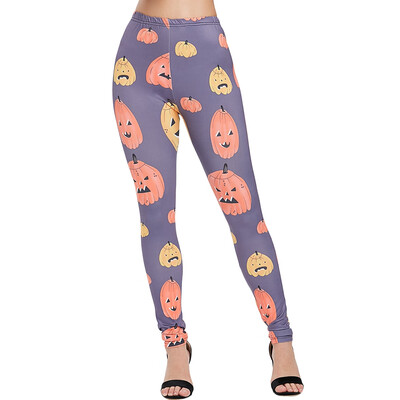 

Halloween Cartoon Pumpkins Print Casual Pants
