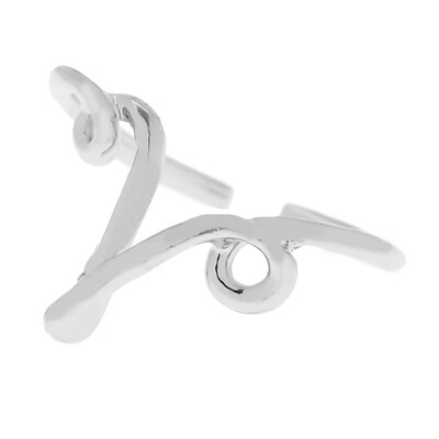 

Silver A-Z 26 Letters Initial Name Rings Women Men Weeding Couple Jewelry