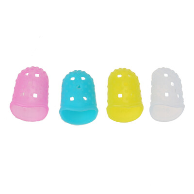 

4Pcs Silicone Left Hand Fingertip Protector Guitar String Fingerstall Tool